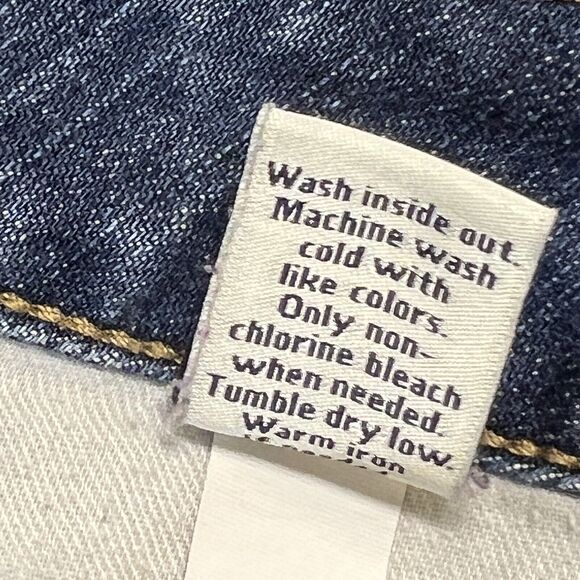 Simply Vera Vera Wang Pant Womens 10 Straight Leg Denim Blue Jean Pockets - Picture 8 of 13